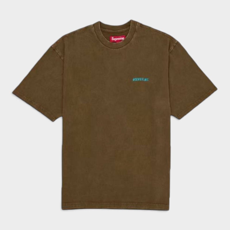  Supreme シュプリーム 2026AW Washed S/S Top ウォッシュド ショートスリーブ トップTシャツ オリーブブラウン