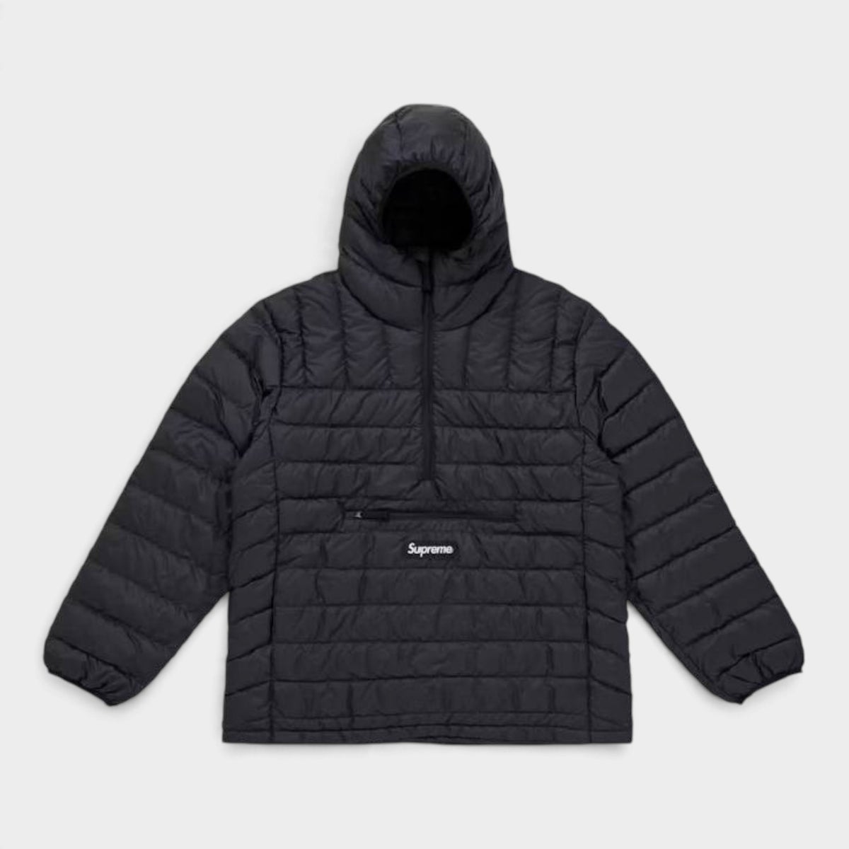 Supreme シュプリーム 2026AW Micro Down Half Zip Hooded Pullover マイクロダウン ハーフジップ フーデッドプルオーバー ブラック