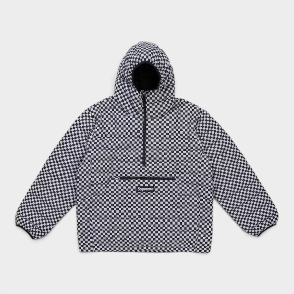  Supreme シュプリーム 2026AW Micro Down Half Zip Hooded Pullover マイクロダウン ハーフジップ フーデッドプルオーバー ホワイトチェッカーボード