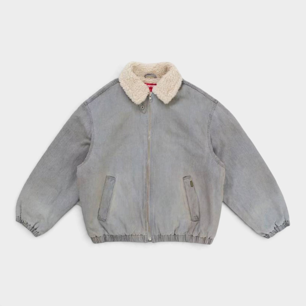  Supreme シュプリーム 2026AW Faux Shearling Lined Bomber Jacket フェイクシアリング ラインド ボンバージャケット ウォッシュドグレー