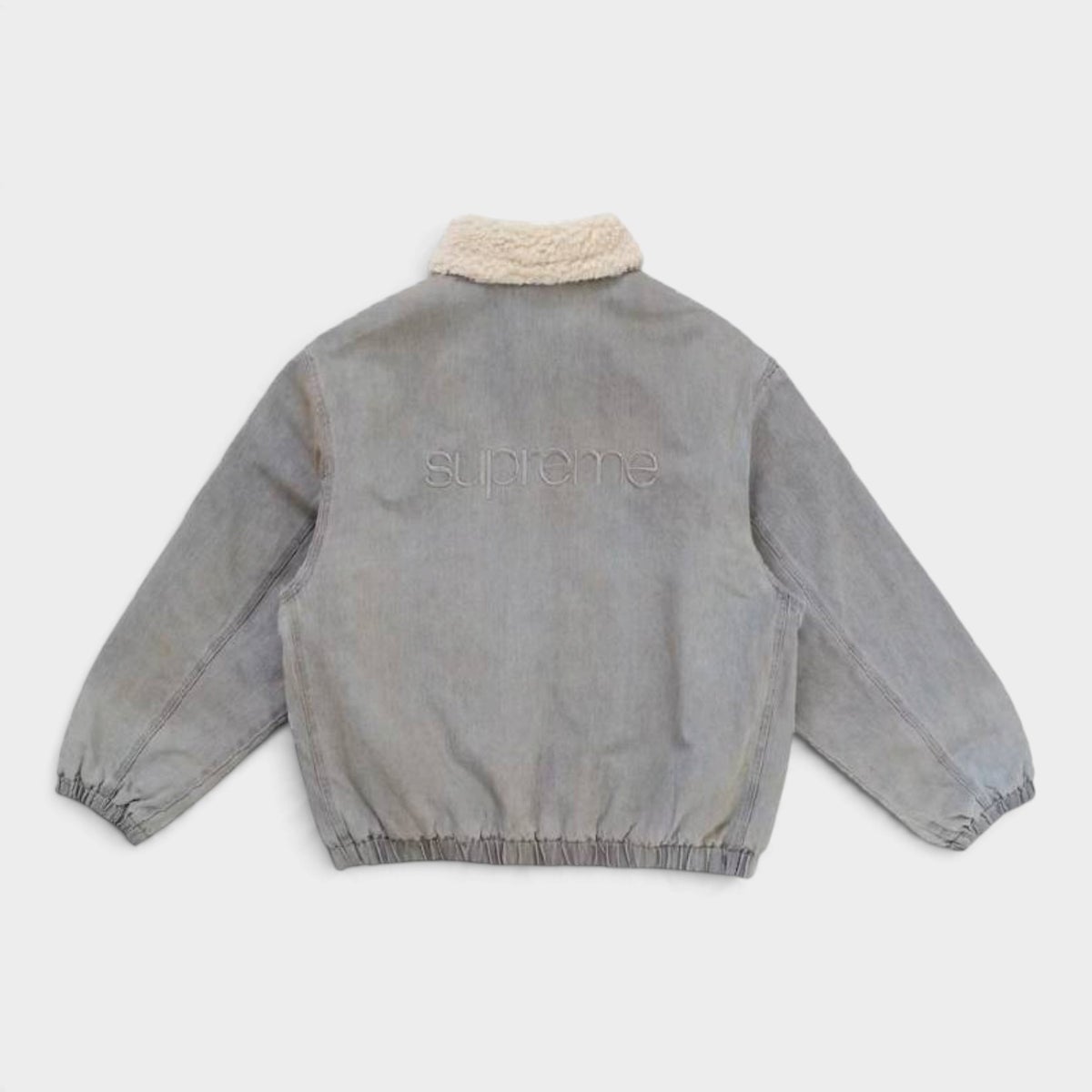  Supreme シュプリーム 2026AW Faux Shearling Lined Bomber Jacket フェイクシアリング ラインド ボンバージャケット ウォッシュドグレー