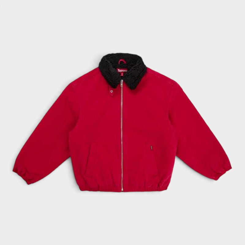  Supreme シュプリーム 2026AW Faux Shearling Lined Bomber Jacket フェイクシアリング ラインド ボンバージャケット レッド