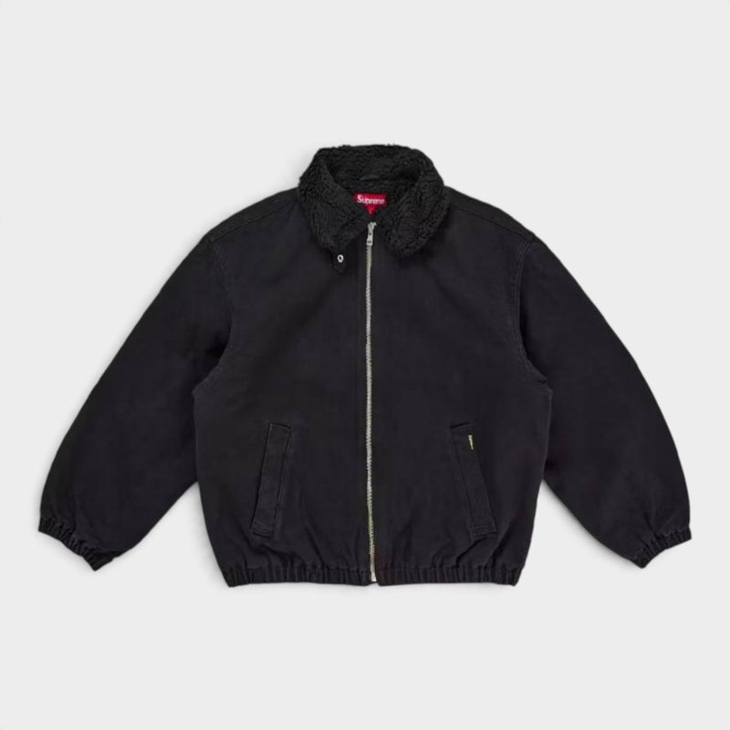 Supreme シュプリーム 2026AW Faux Shearling Lined Bomber Jacket フェイクシアリング ラインド ボンバージャケット ブラック