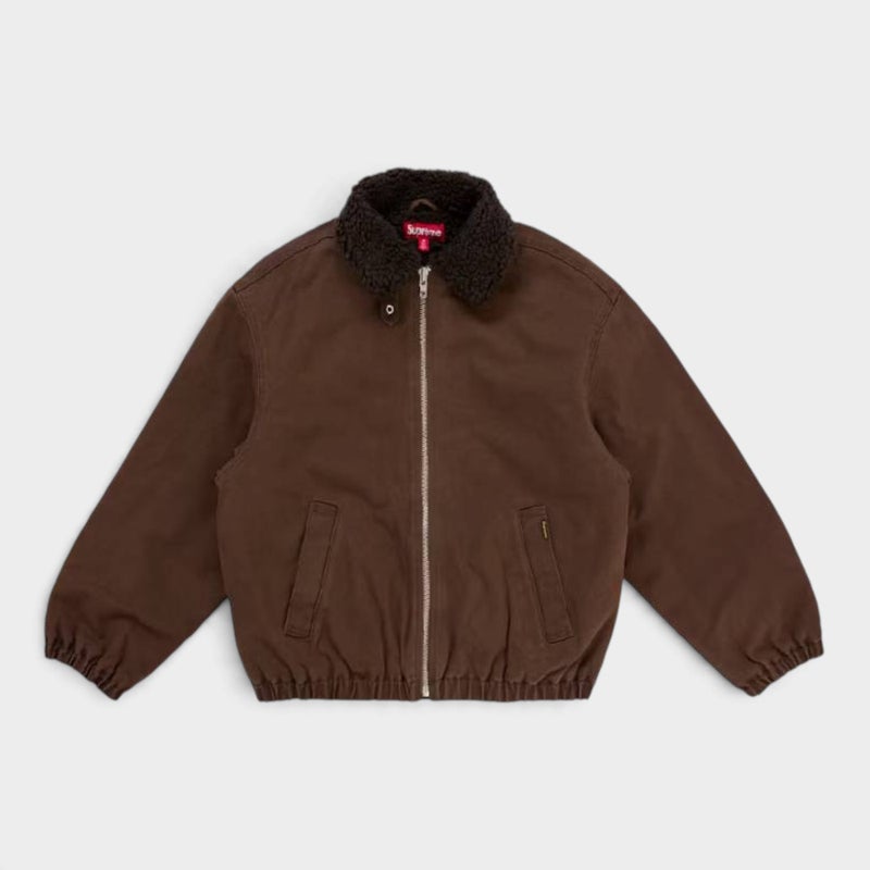  Supreme シュプリーム 2026AW Faux Shearling Lined Bomber Jacket フェイクシアリング ラインド ボンバージャケット ブラウン