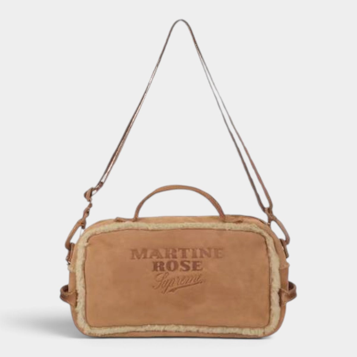 Supreme シュプリーム 2026AW Martine Rose Shearling Mini Duffle Bag マーティンローズ シアリング ミニ ダッフルバッグ タン